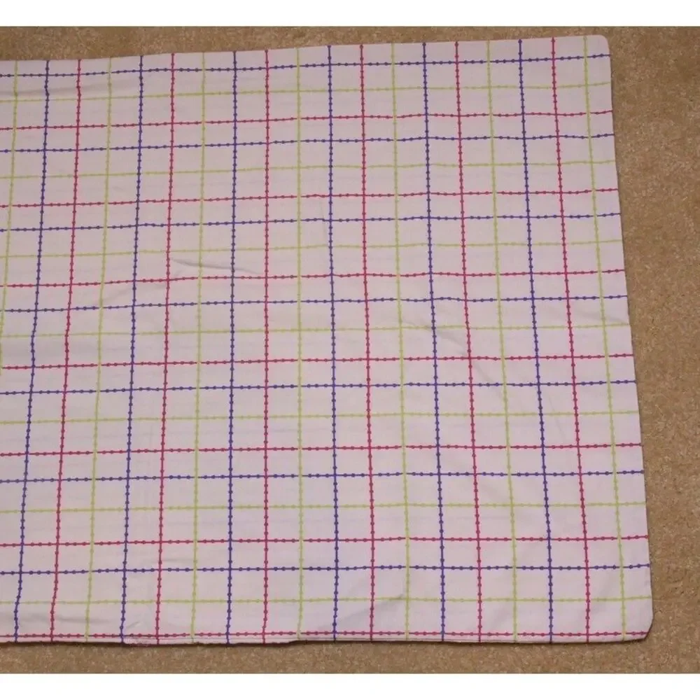JCP Home Pillowcase Standard Stripe Purple Pink Green White Cotton Blend 31x20